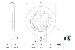 Disc frana BOSCH 0 986 479 F83