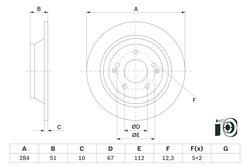 Disc frana BOSCH 0 986 479 H11