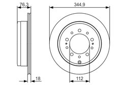 DISC FRANA BOSCH 0 986 479 R32 - Compatibil cu LEXUS, TOYOTA, TOYOTA (FAW)