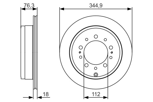 DISC FRANA BOSCH 0 986 479 R32 - Compatibil cu LEXUS, TOYOTA, TOYOTA (FAW)