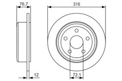 Disc frana BOSCH 0 986 479 R08