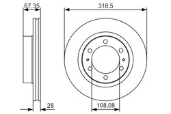 DISC FRANA BOSCH 0 986 479 R46 - Compatibil cu TOYOTA
