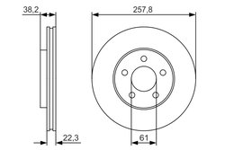 DISC FRANA BOSCH 0 986 479 R56 - Compatibil cu CHRYSLER, DODGE
