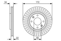 DISC FRANA BOSCH 0 986 479 R63 - Compatibil cu CITROEN, DS, OPEL, PEUGEOT, VAUXHALL