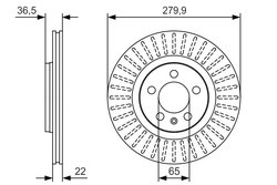 DISC FRANA BOSCH 0 986 479 R68 - Compatibil cu AUDI, SEAT, SKODA, VW