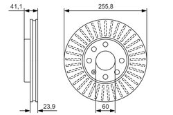 DISC FRANA BOSCH 0 986 479 R76 - Compatibil cu OPEL, VAUXHALL