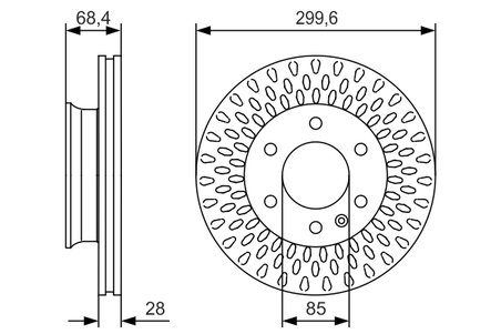 DISC FRANA BOSCH 0 986 479 R78 - Compatibil cu MERCEDES-BENZ, VW
