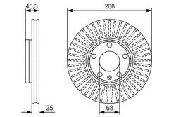 DISC FRANA BOSCH 0 986 479 R82 - Compatibil cu AUDI, SEAT, SKODA, VW