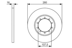 DISC FRANA BOSCH 0 986 479 R92 - Compatibil cu FORD