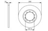 DISC FRANA BOSCH 0 986 479 R92 - Compatibil cu FORD