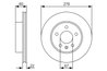 DISC FRANA BOSCH 0 986 479 R95 - Piesa auto compatibila cu mai multe marci