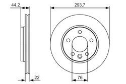 DISC FRANA BOSCH 0 986 479 S06 - Compatibil cu VW