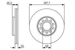 Disc frana BOSCH 0 986 479 S19