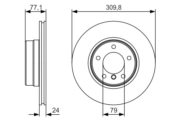 DISC FRANA BOSCH 0 986 479 S29 - Compatibil cu BMW