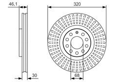DISC FRANA BOSCH 0 986 479 S30 - Compatibil cu AUDI, SEAT