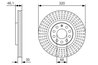 DISC FRANA BOSCH 0 986 479 S30 - Compatibil cu AUDI, SEAT