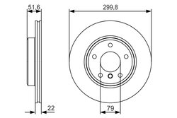 DISC FRANA BOSCH 0 986 479 S32 - Compatibil cu BMW