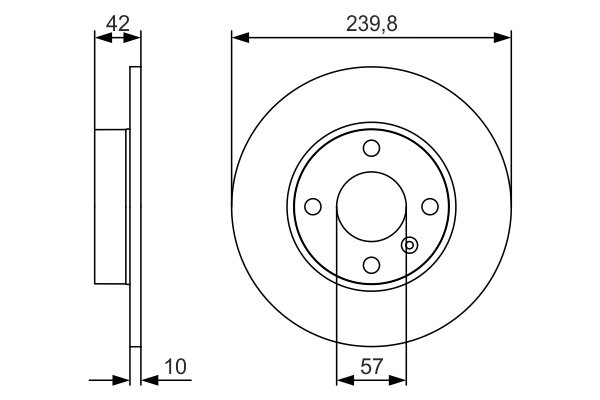 DISC FRANA BOSCH 0 986 479 S52 - Compatibil cu OPEL, VAUXHALL