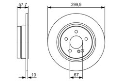 Disc frana BOSCH 0 986 479 S92