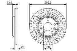 DISC FRANA BOSCH 0 986 479 S93 - Compatibil cu RENAULT