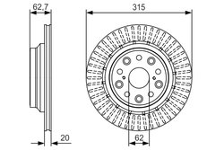 DISC FRANA BOSCH 0 986 479 T06 - Compatibil cu LEXUS