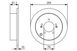 DISC FRANA BOSCH 0 986 479 U37 - Compatibil cu HYUNDAI, KIA