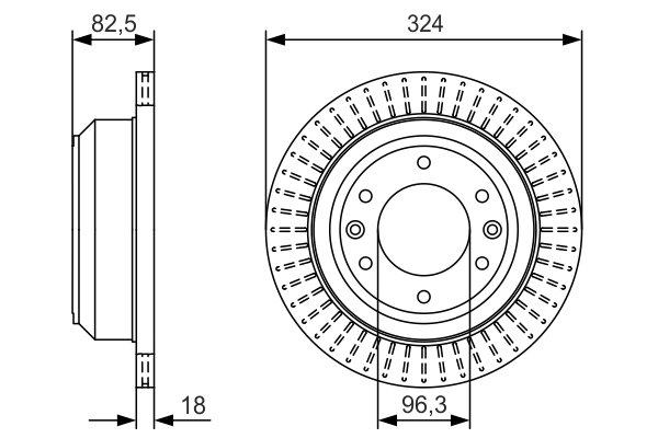 DISC FRANA BOSCH 0 986 479 U29 - Compatibil cu HYUNDAI