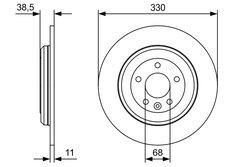 Disc frana BOSCH 0 986 479 W01