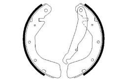 SET SABOTI FRANA BOSCH 0 986 487 264 - Compatibil cu CHEVROLET, DAEWOO, OPEL, VAUXHALL, ZAZ