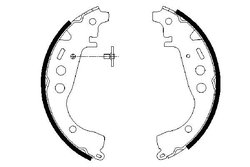SET SABOTI FRANA BOSCH 0 986 487 589 - Compatibil cu TOYOTA, TOYOTA (FAW)