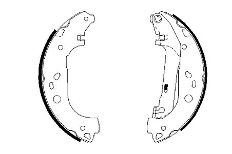 SET SABOTI FRANA BOSCH 0 986 487 667 - Compatibil cu FORD