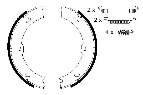 SET SABOTI FRANA BOSCH 0 986 487 720 - Compatibil cu MERCEDES-BENZ, VW