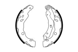 SET SABOTI FRANA BOSCH 0 986 487 771 - Compatibil cu CITROEN, DS, FIAT, OPEL, PEUGEOT, VAUXHALL