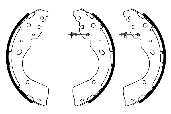 SET SABOTI FRANA BOSCH 0 986 487 922 - Compatibil cu FORD, FORD AUSTRALIA, FORD USA, NISSAN, RENAULT