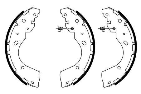 SET SABOTI FRANA BOSCH 0 986 487 922 - Compatibil cu FORD, FORD AUSTRALIA, FORD USA, NISSAN, RENAULT