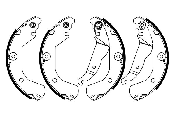 SET SABOTI FRANA BOSCH 0 986 487 924 - Compatibil cu CHEVROLET