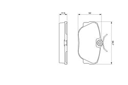 SET PLACUTE FRANA BOSCH 0 986 491 730 - Compatibil cu BMW