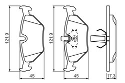 SET PLACUTE FRANA BOSCH 0 986 494 009 - Compatibil cu BMW