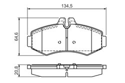 SET PLACUTE FRANA BOSCH 0 986 494 013 - Compatibil cu MERCEDES-BENZ
