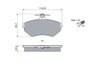 Set placute frana BOSCH 0 986 494 021