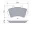 Set placute frana BOSCH 0 986 494 031