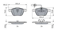 Set placute frana BOSCH 0 986 494 035
