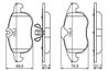 SET PLACUTE FRANA BOSCH 0 986 494 044 - Compatibil cu CHEVROLET, FIAT, OPEL, SAAB, VAUXHALL