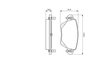 Set placute frana BOSCH 0 986 494 046