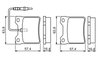 Set placute frana BOSCH 0 986 494 055