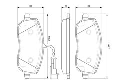Set placute frana BOSCH 0 986 494 068