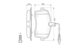 SET PLACUTE FRANA BOSCH 0 986 494 097 - Compatibil cu PEUGEOT