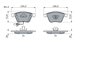 Set placute frana BOSCH 0 986 494 104