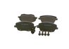 SET PLACUTE FRANA BOSCH 0 986 494 105 - Compatibil cu SEAT, SKODA, VW