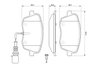 SET PLACUTE FRANA BOSCH 0 986 494 105 - Compatibil cu SEAT, SKODA, VW